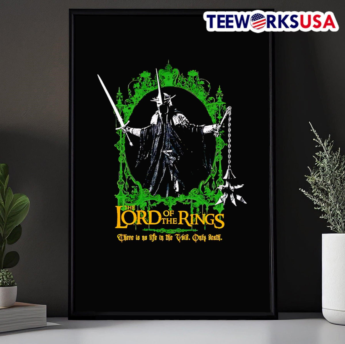 The Lord of Rings there is no life in Void only death - Adult & Kids T-Shirts, Sweatshirts & Hoodies apparel design preview 5