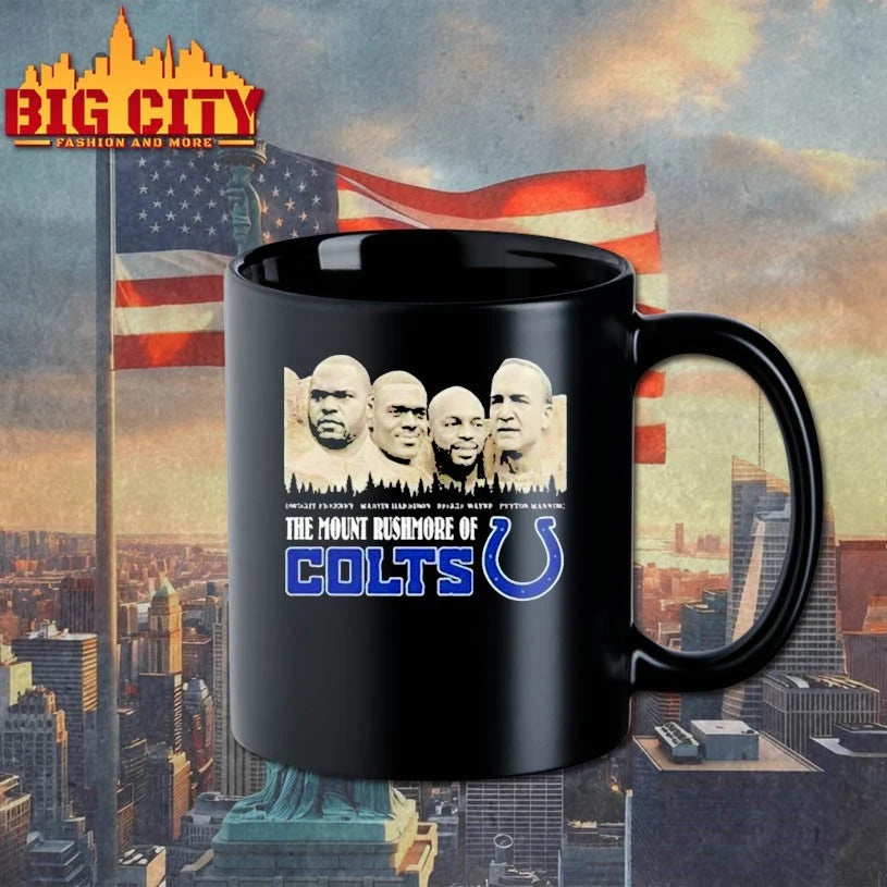 The Mount Rushmore Of Indianapolis Colts Legends 2025 - Adult & Kids T-Shirts, Sweatshirts & Hoodies apparel design preview 3