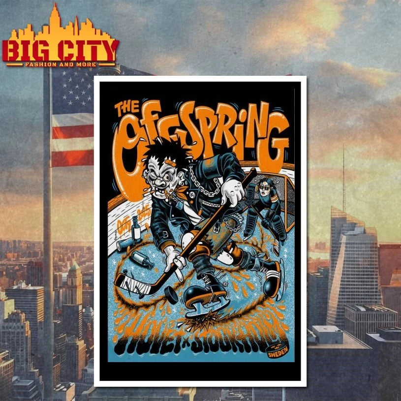 The Offspring Oct 9 2025 Stockholm Sweden Poster - Adult & Kids T-Shirts, Sweatshirts & Hoodies apparel design preview 4