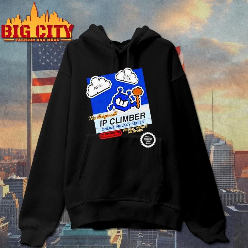 The Original Ip Climber Pixel Ads Big Tech Windscribe - Adult & Kids T-Shirts, Sweatshirts & Hoodies apparel design preview 2