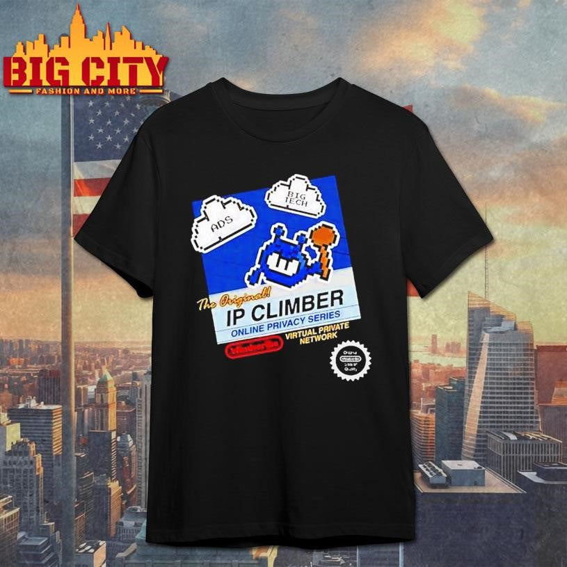 The Original Ip Climber Pixel Ads Big Tech Windscribe - Adult & Kids T-Shirts, Sweatshirts & Hoodies apparel design preview 1