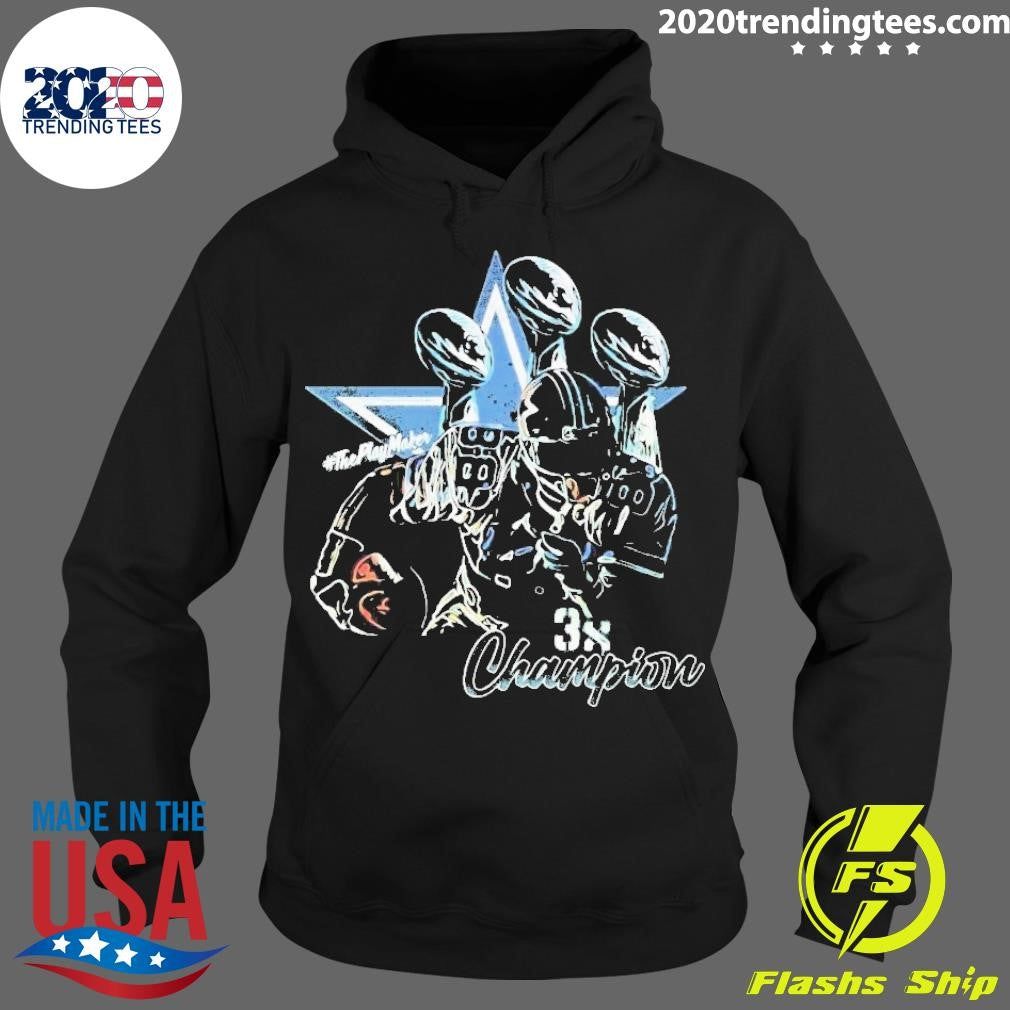 The Play Maker 3X Champion - Adult & Kids T-Shirts, Sweatshirts & Hoodies apparel design preview 2