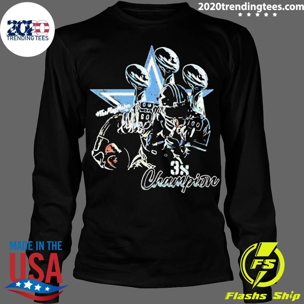 The Play Maker 3X Champion - Adult & Kids T-Shirts, Sweatshirts & Hoodies apparel design preview 4