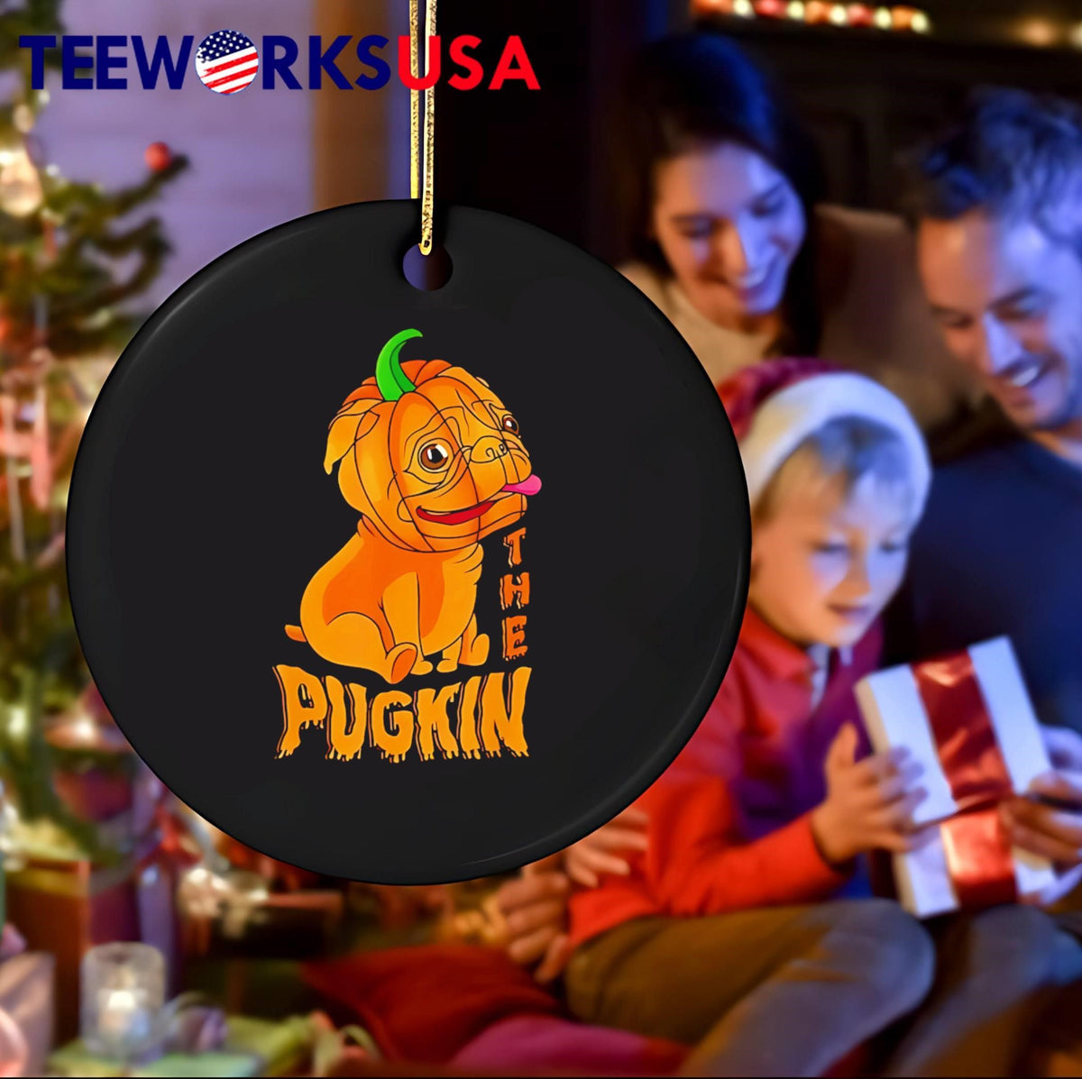 The Pug Halloween - Adult & Kids T-Shirts, Sweatshirts & Hoodies apparel design preview 4