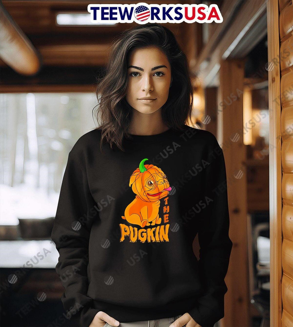 The Pug Halloween - Adult & Kids T-Shirts, Sweatshirts & Hoodies apparel design preview 6