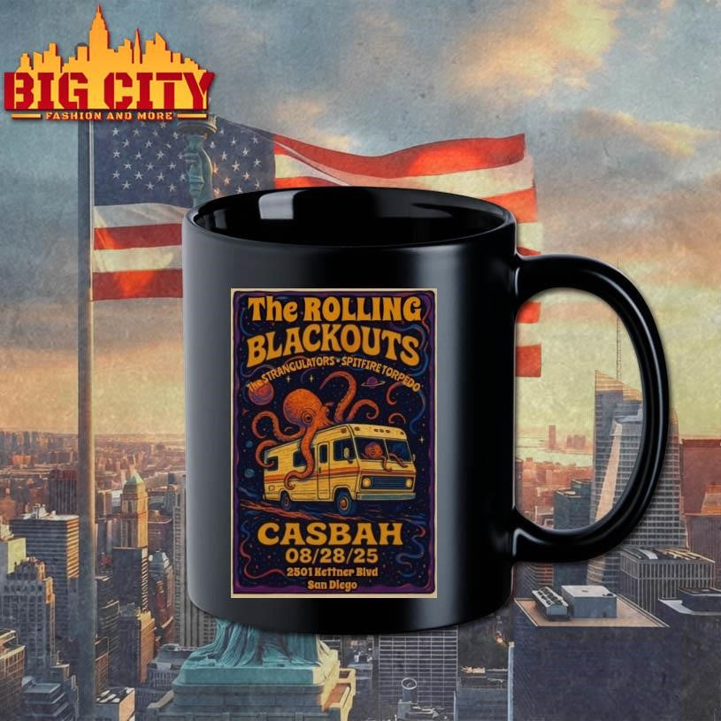 The Rolling Blackouts San Diego 2025 Poster - Adult & Kids T-Shirts, Sweatshirts & Hoodies apparel design preview 3