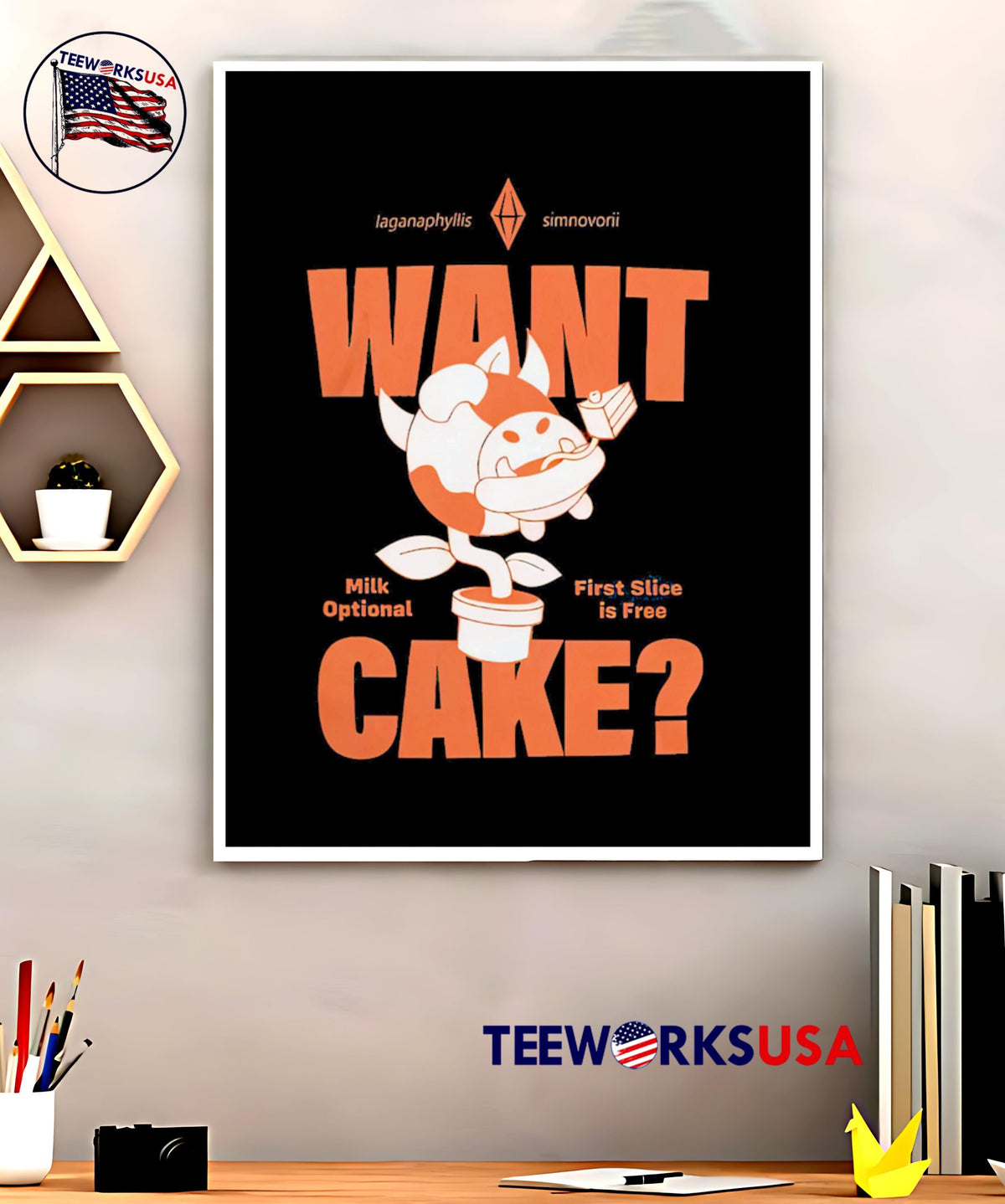The Sims Merch Want Cake - Adult & Kids T-Shirts, Sweatshirts & Hoodies apparel design preview 5
