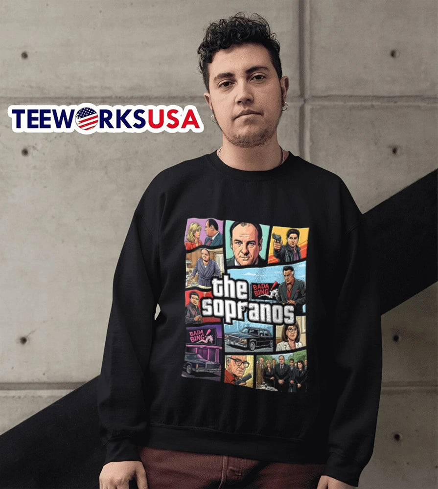 The Sopranos GTA - Adult & Kids T-Shirts, Sweatshirts & Hoodies apparel design preview 5