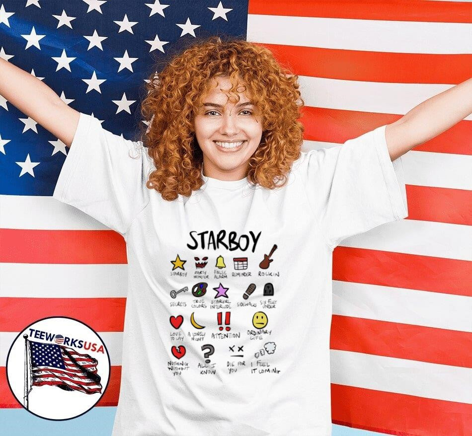 The Weeknd Starboy Notebook - Adult & Kids T-Shirts, Sweatshirts & Hoodies apparel design preview 7