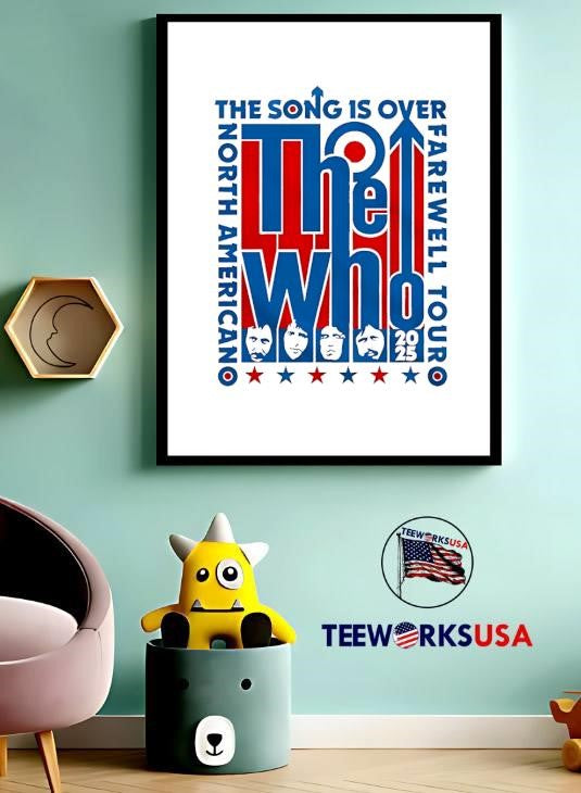 The Who North American Farewell Tour 2025 - Adult & Kids T-Shirts, Sweatshirts & Hoodies apparel design preview 3