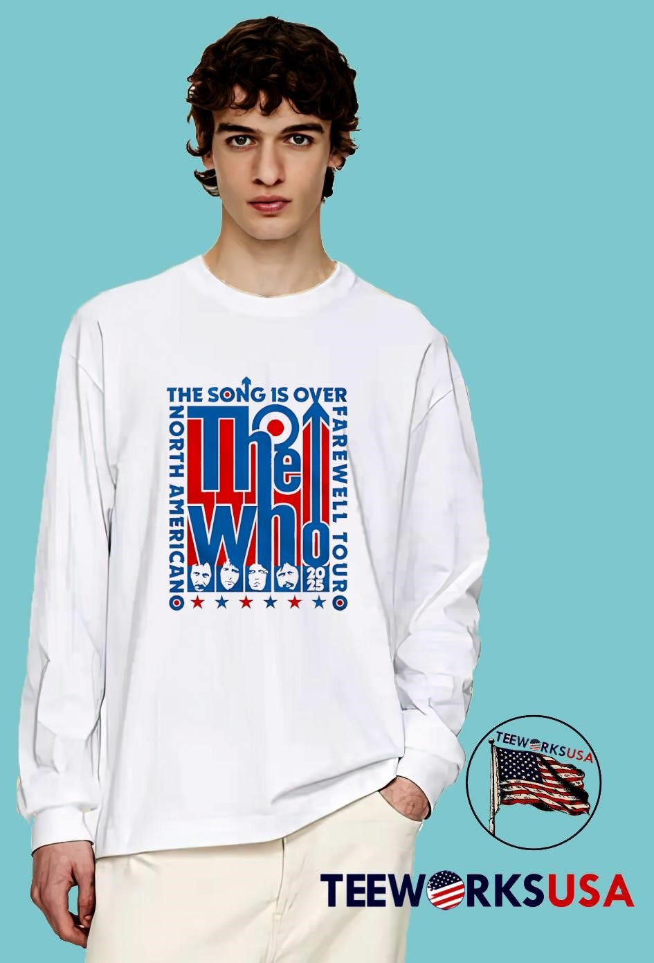 The Who North American Farewell Tour 2025 - Adult & Kids T-Shirts, Sweatshirts & Hoodies apparel design preview 4