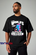 The World's Fastest Unicorn powered by sparkles - Adult & Kids T-Shirts, Sweatshirts & Hoodies apparel design preview 1