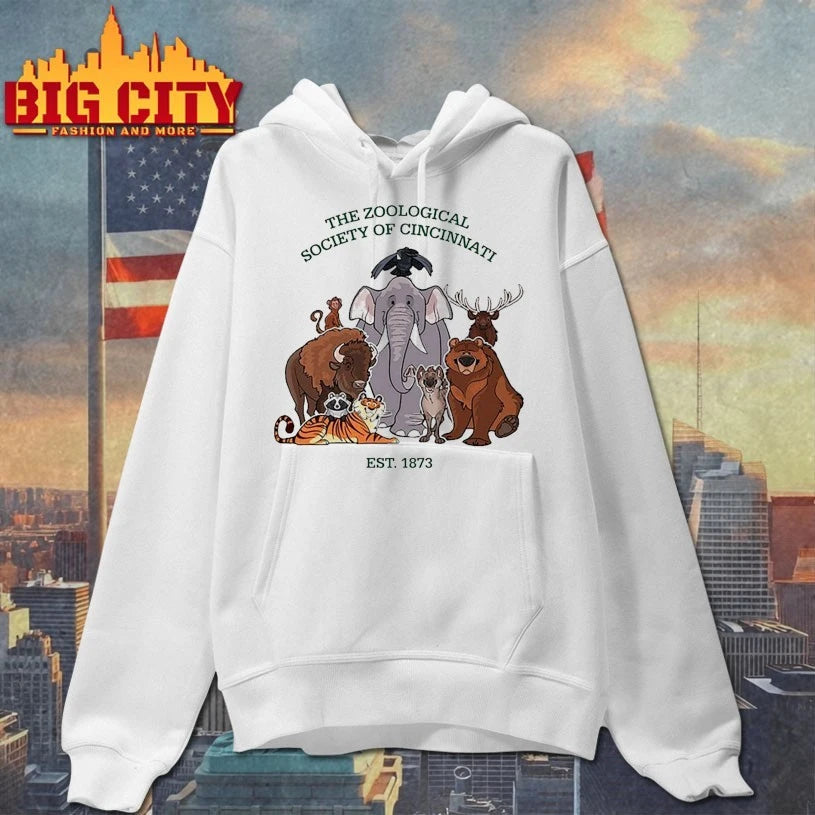 The Zoological Society Of Cincinnati Est 1873 Toons - Adult & Kids T-Shirts, Sweatshirts & Hoodies apparel design preview 2