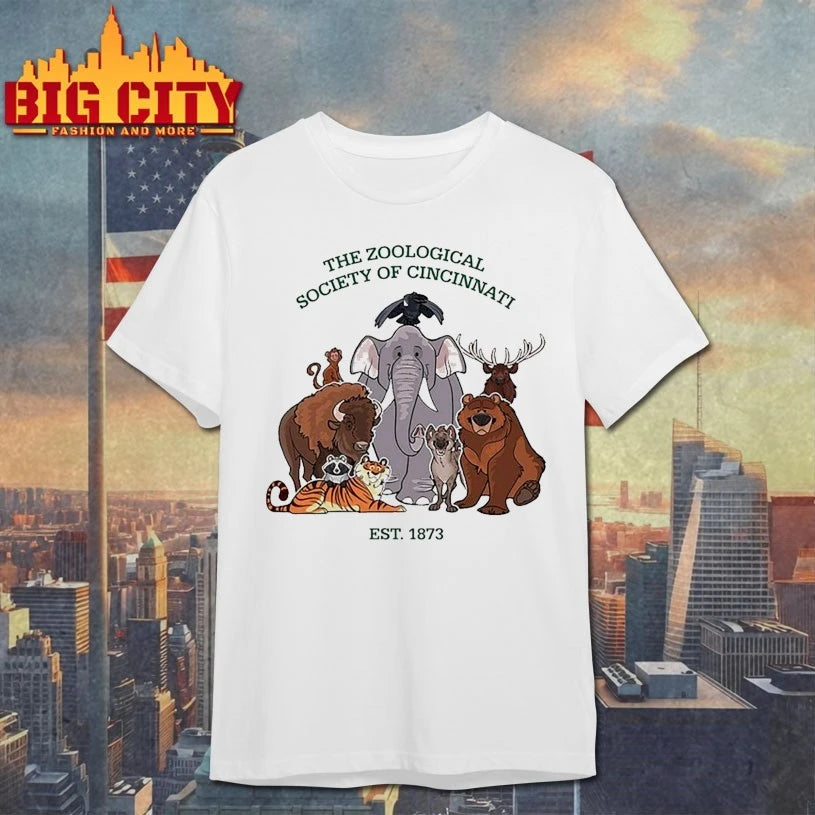 The Zoological Society Of Cincinnati Est 1873 Toons - Adult & Kids T-Shirts, Sweatshirts & Hoodies apparel design preview 1