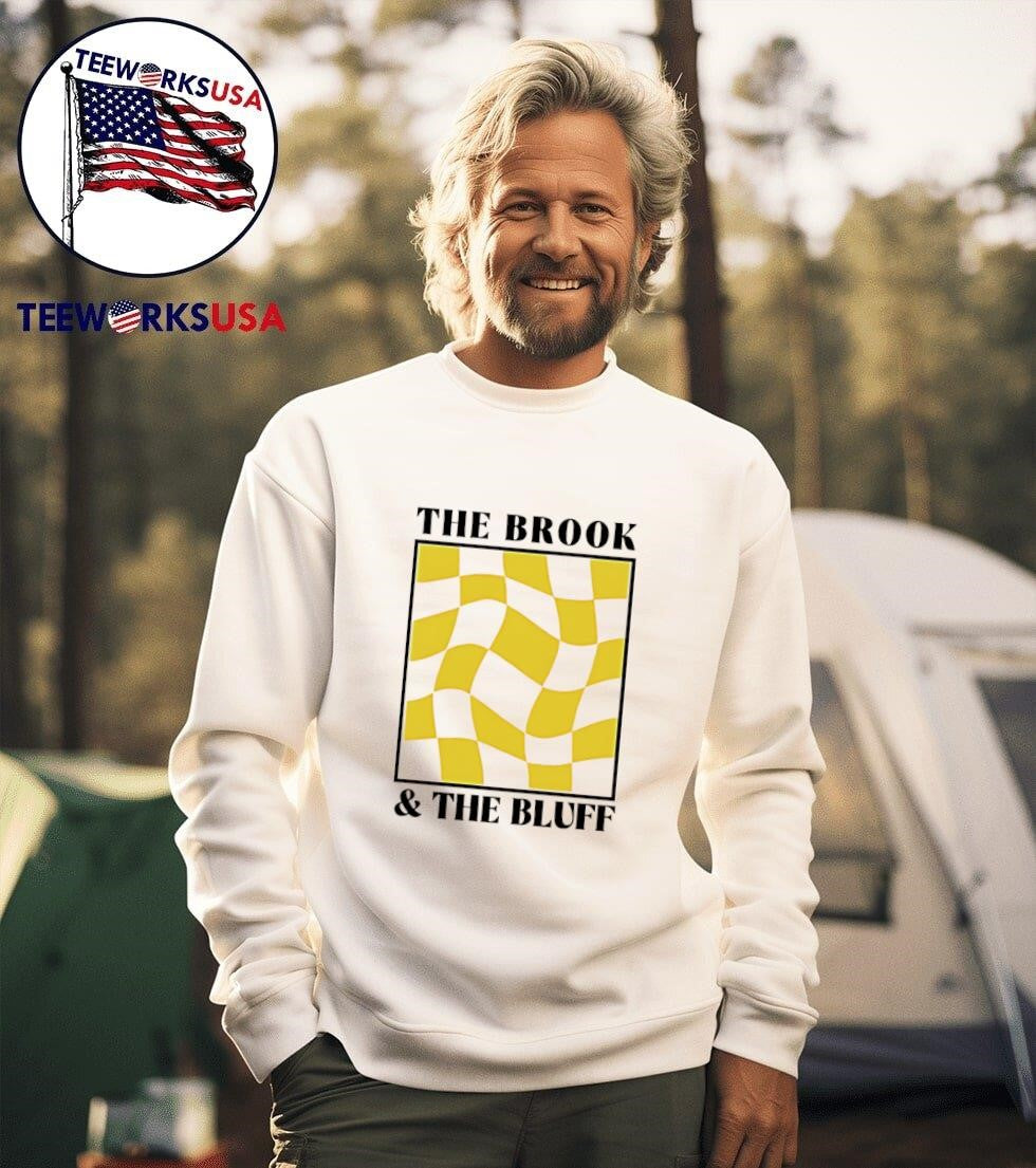 The brook and bluff wavy yellow checkered - Adult & Kids T-Shirts, Sweatshirts & Hoodies apparel design preview 3