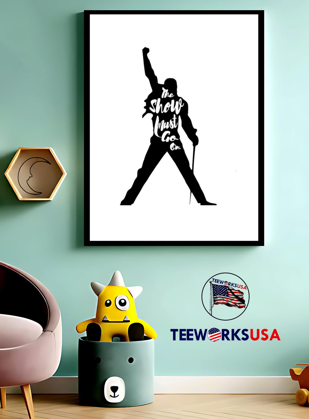 The show must go on - Adult & Kids T-Shirts, Sweatshirts & Hoodies apparel design preview 3