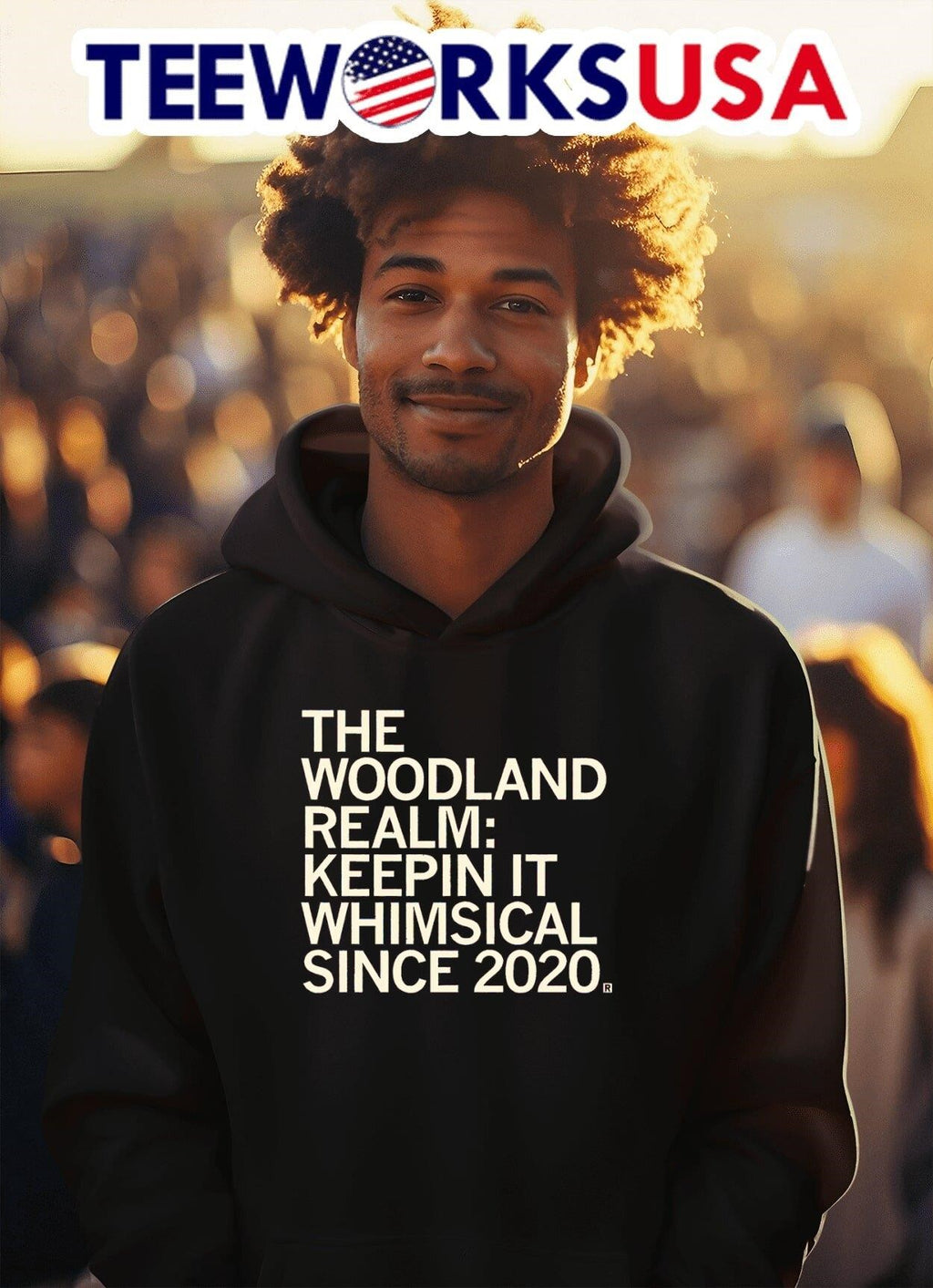 The woodland realm keeping it whimsical since 2020 - Adult & Kids T-Shirts, Sweatshirts & Hoodies apparel design preview 2