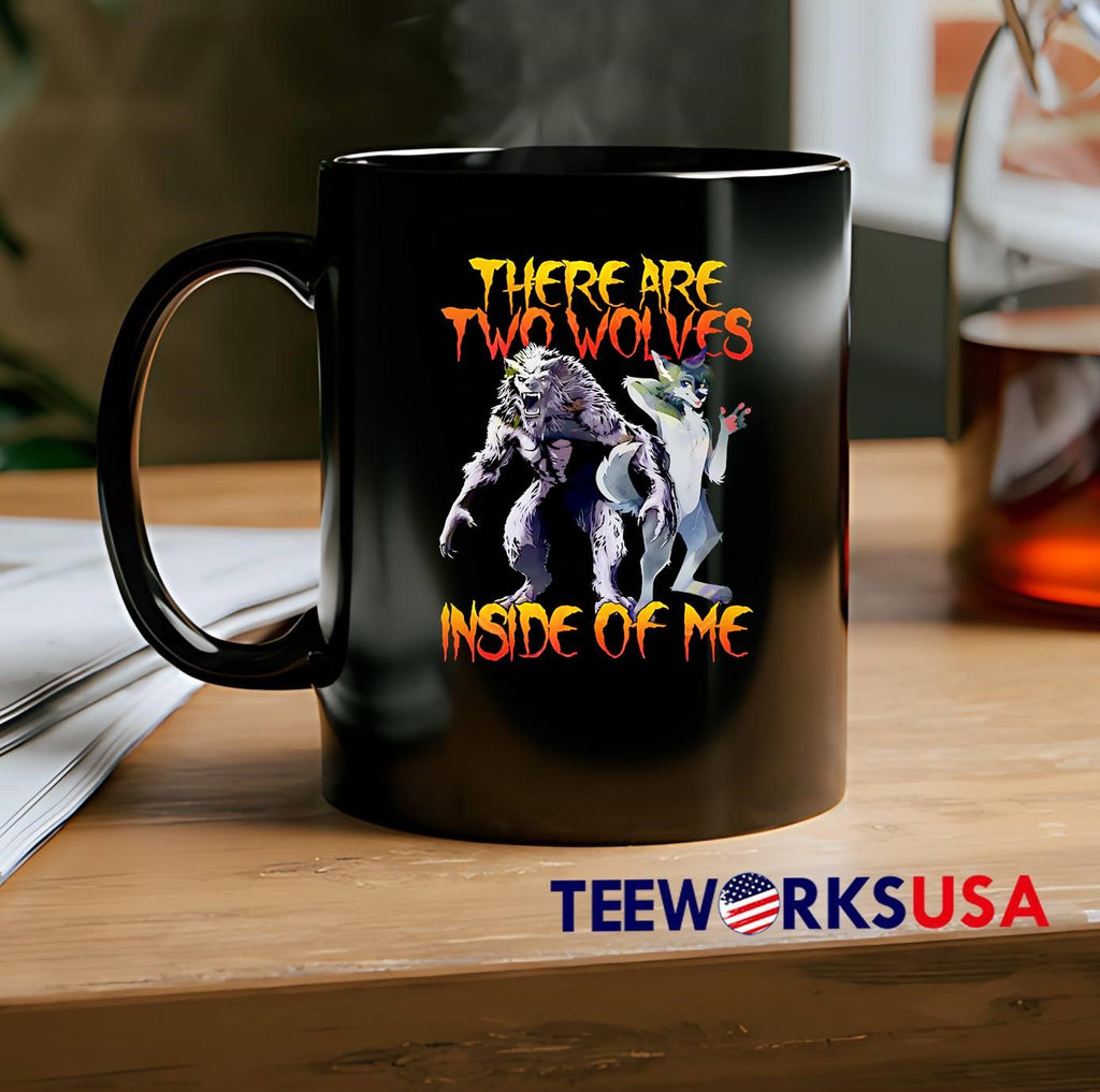 There Are Two Wolves Inside Of Me - Adult & Kids T-Shirts, Sweatshirts & Hoodies apparel design preview 2
