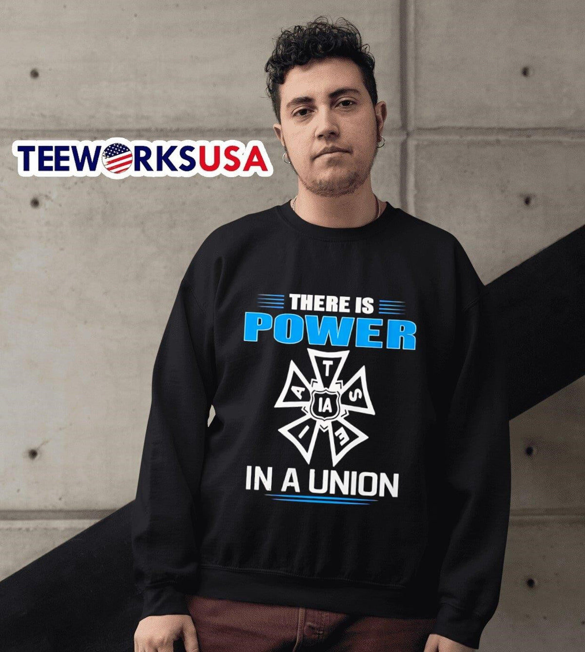 There Is Power In A Union IATSE - Adult & Kids T-Shirts, Sweatshirts & Hoodies apparel design preview 6