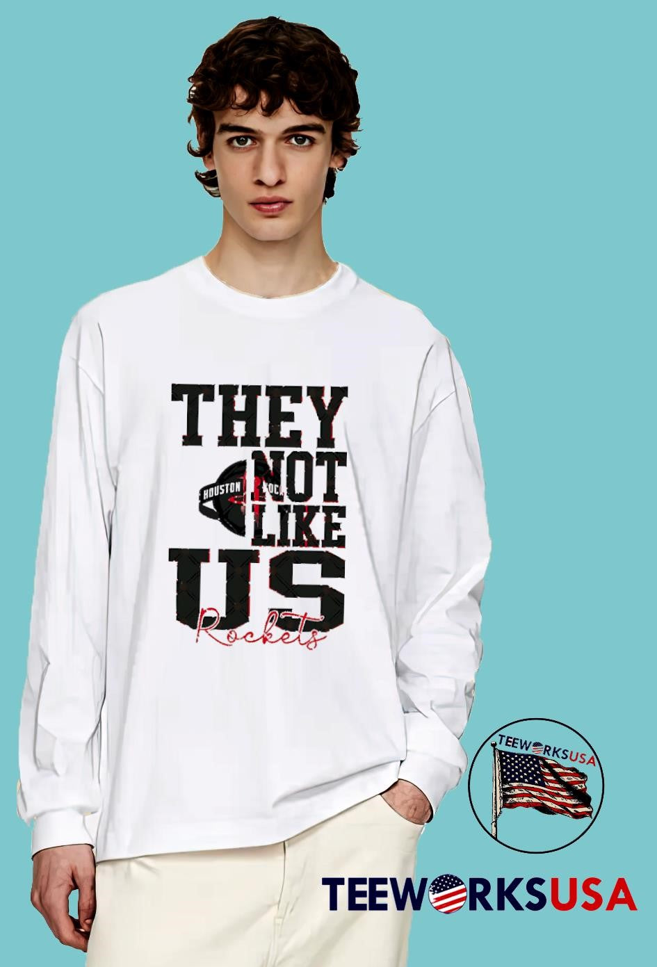 They Not Like Us Houston Rockets Basketball - Adult & Kids T-Shirts, Sweatshirts & Hoodies apparel design preview 4