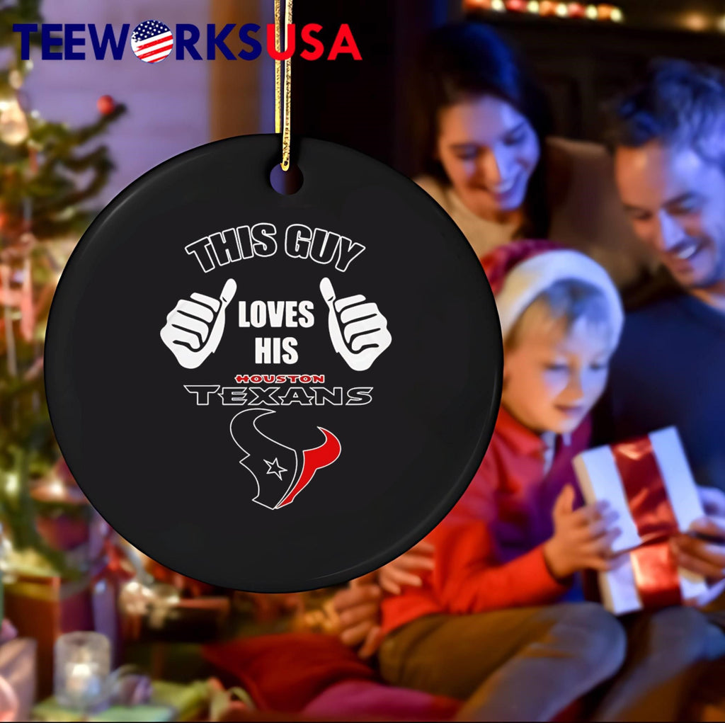 This Guy Loves His Houston Texans Football Fan - Adult & Kids T-Shirts, Sweatshirts & Hoodies apparel design preview 4