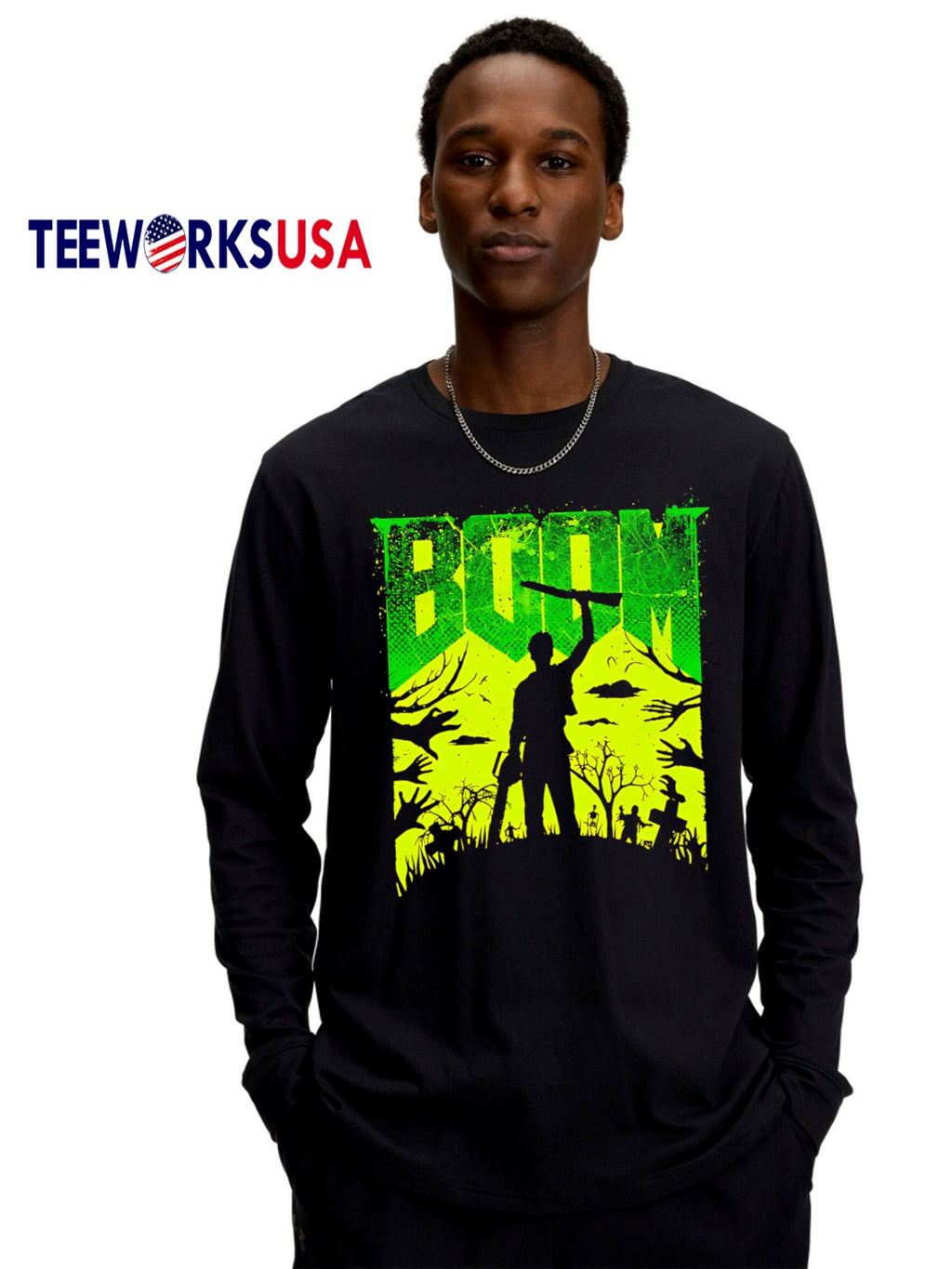 This Is My Boomstick Spooky Edition - Adult & Kids T-Shirts, Sweatshirts & Hoodies apparel design preview 4