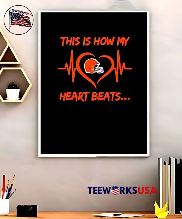 This is How My Heart Beats Cleveland Browns - Adult & Kids T-Shirts, Sweatshirts & Hoodies apparel design preview 5