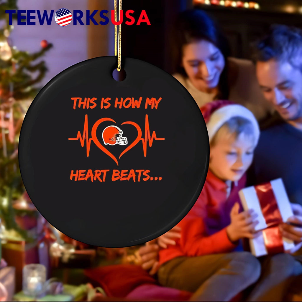 This is How My Heart Beats Cleveland Browns - Adult & Kids T-Shirts, Sweatshirts & Hoodies apparel design preview 4
