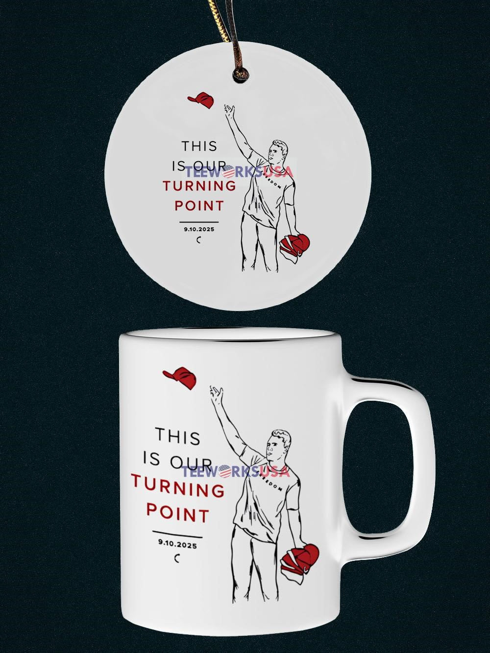 This is our turning point Charlie Kirk - Adult & Kids T-Shirts, Sweatshirts & Hoodies apparel design preview 4