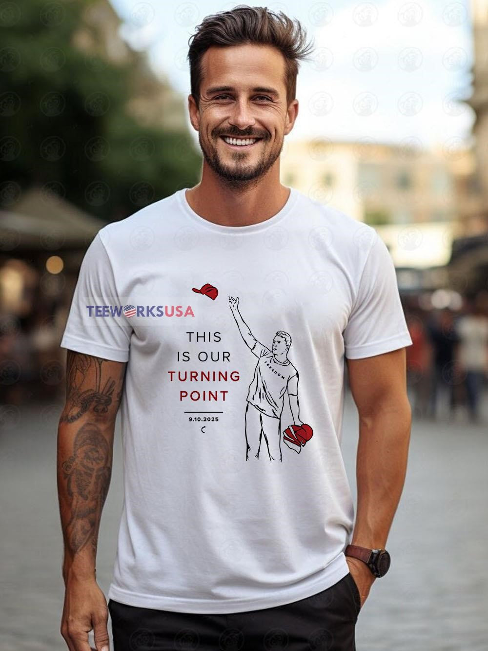 This is our turning point Charlie Kirk - Adult & Kids T-Shirts, Sweatshirts & Hoodies apparel design preview 1