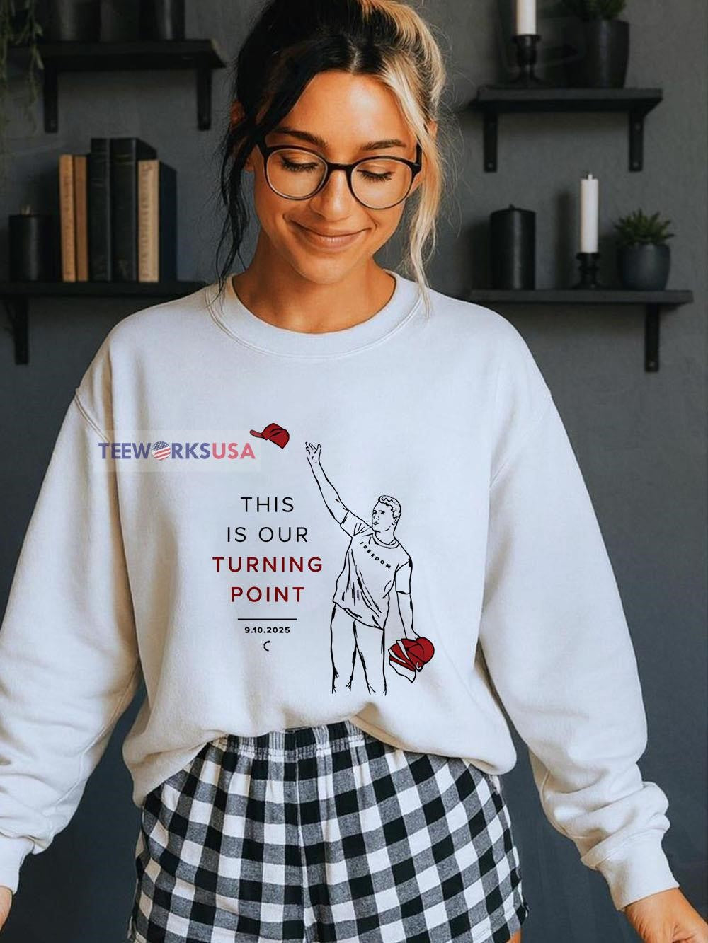 This is our turning point Charlie Kirk - Adult & Kids T-Shirts, Sweatshirts & Hoodies apparel design preview 5