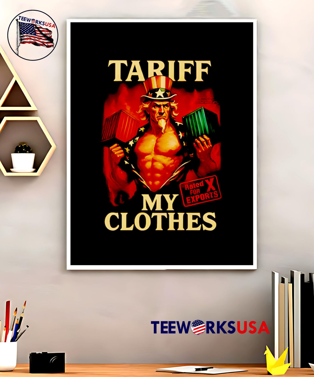 Threads tariff my clothes uncle sam - Adult & Kids T-Shirts, Sweatshirts & Hoodies apparel design preview 5