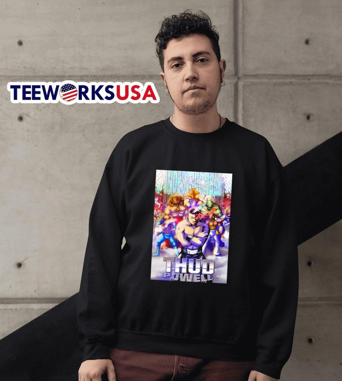 Thud Powell Indestructible - Adult & Kids T-Shirts, Sweatshirts & Hoodies apparel design preview 6