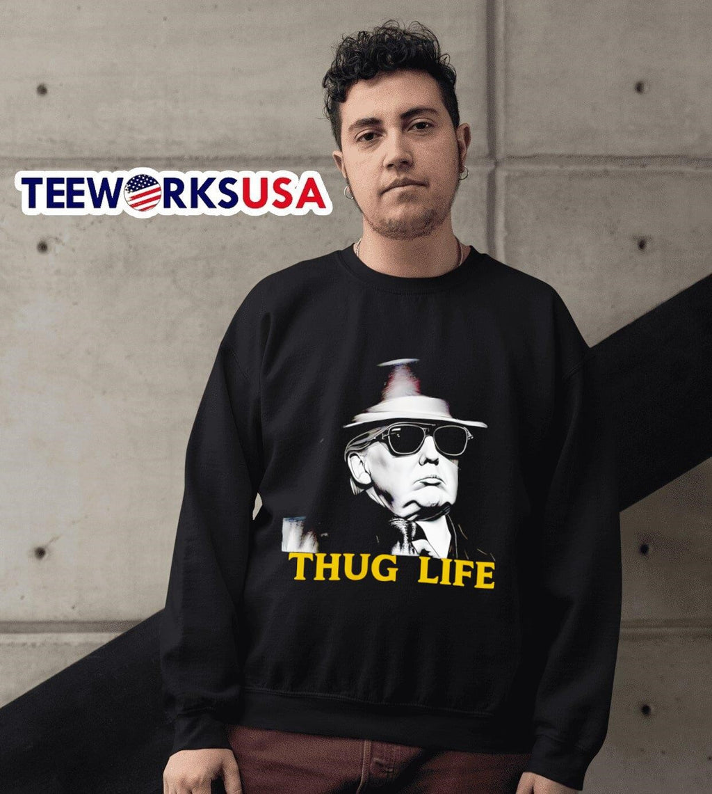 Thug Life Donald Trump - Adult & Kids T-Shirts, Sweatshirts & Hoodies apparel design preview 6