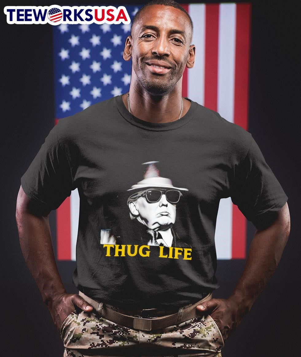 Thug Life Donald Trump - Adult & Kids T-Shirts, Sweatshirts & Hoodies apparel design preview 1