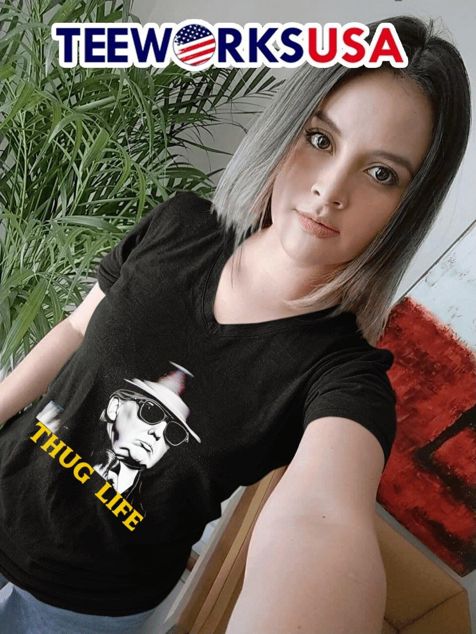Thug Life Donald Trump - Adult & Kids T-Shirts, Sweatshirts & Hoodies apparel design preview 7