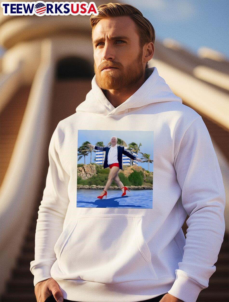 Tim Walz catwalk funny poster - Adult & Kids T-Shirts, Sweatshirts & Hoodies apparel design preview 2