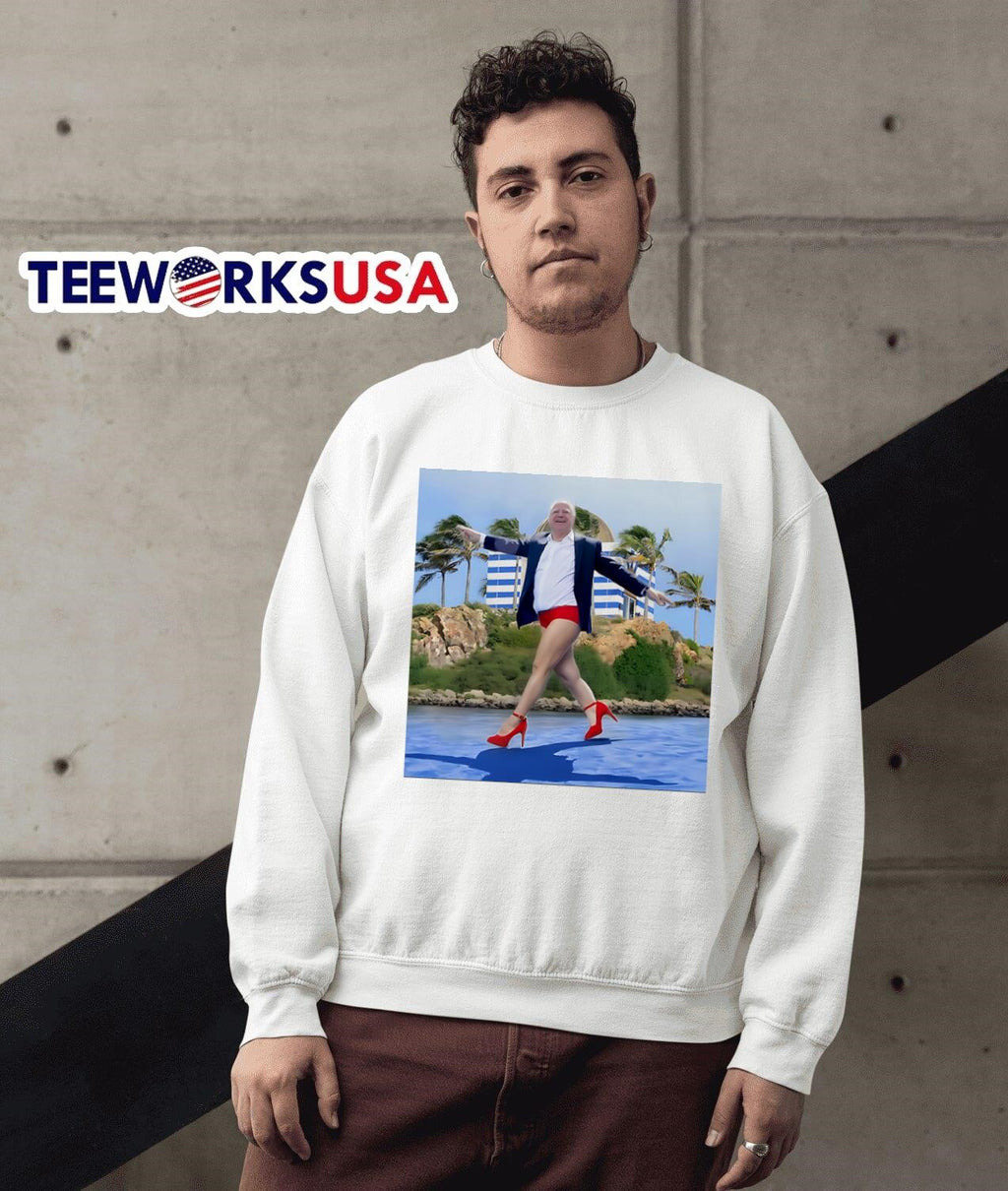 Tim Walz catwalk funny poster - Adult & Kids T-Shirts, Sweatshirts & Hoodies apparel design preview 3