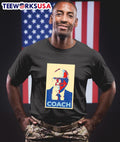 Tim Walz coach art - Adult & Kids T-Shirts, Sweatshirts & Hoodies apparel design preview 1