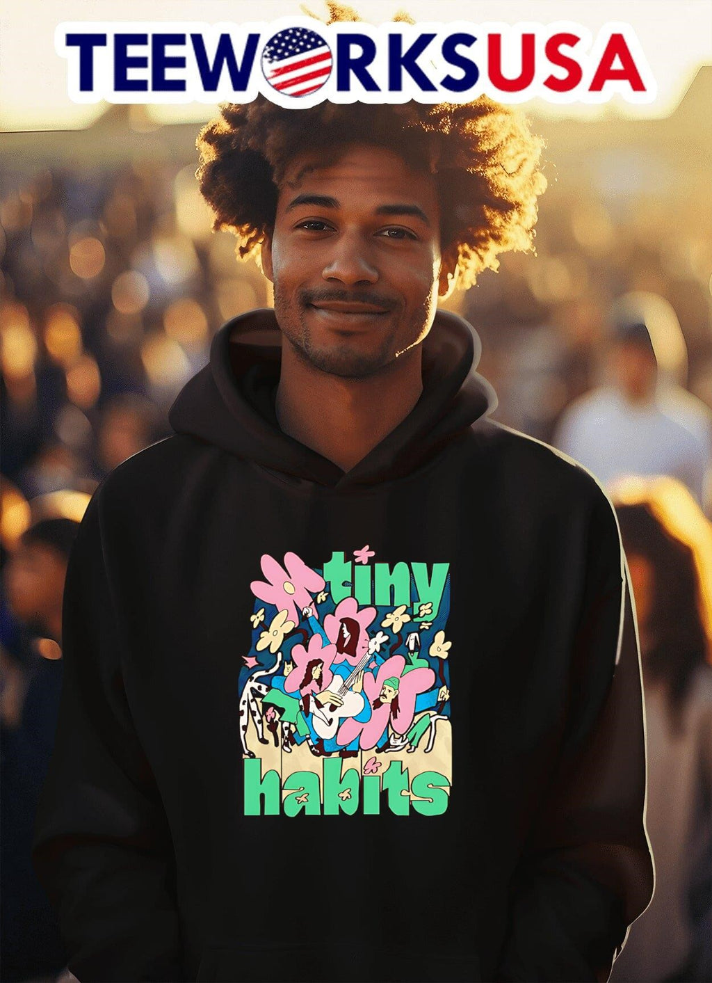 Tiny Habits Tour - Adult & Kids T-Shirts, Sweatshirts & Hoodies apparel design preview 2