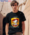 Tired Snoopy ups I work at it's fime I'm fine - Adult & Kids T-Shirts, Sweatshirts & Hoodies apparel design preview 1