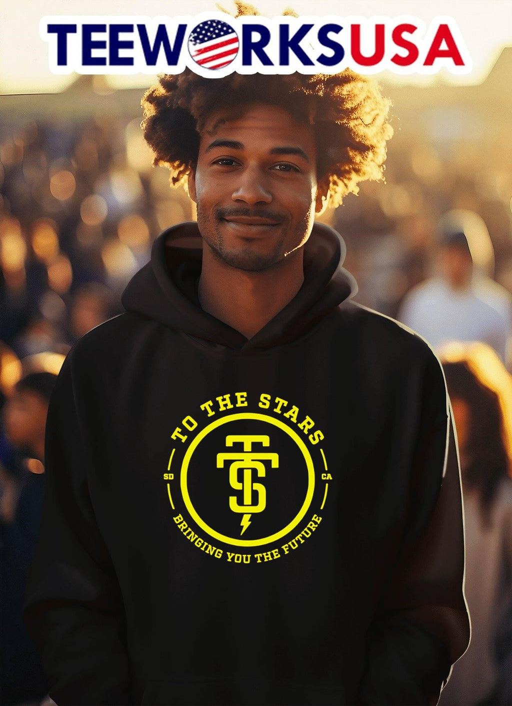 To The Stars Bringing You Future - Adult & Kids T-Shirts, Sweatshirts & Hoodies apparel design preview 2