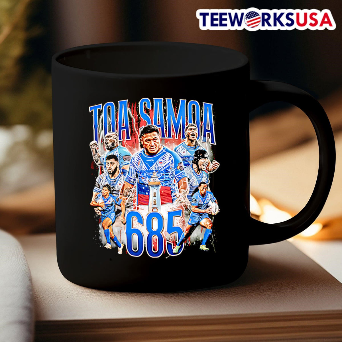 Toa Samoa 23 graphic - Adult & Kids T-Shirts, Sweatshirts & Hoodies apparel design preview 3