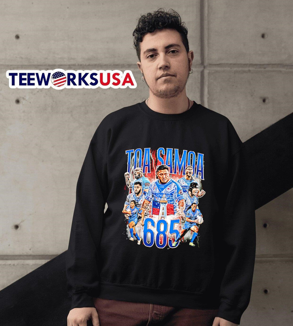 Toa Samoa 23 graphic - Adult & Kids T-Shirts, Sweatshirts & Hoodies apparel design preview 6