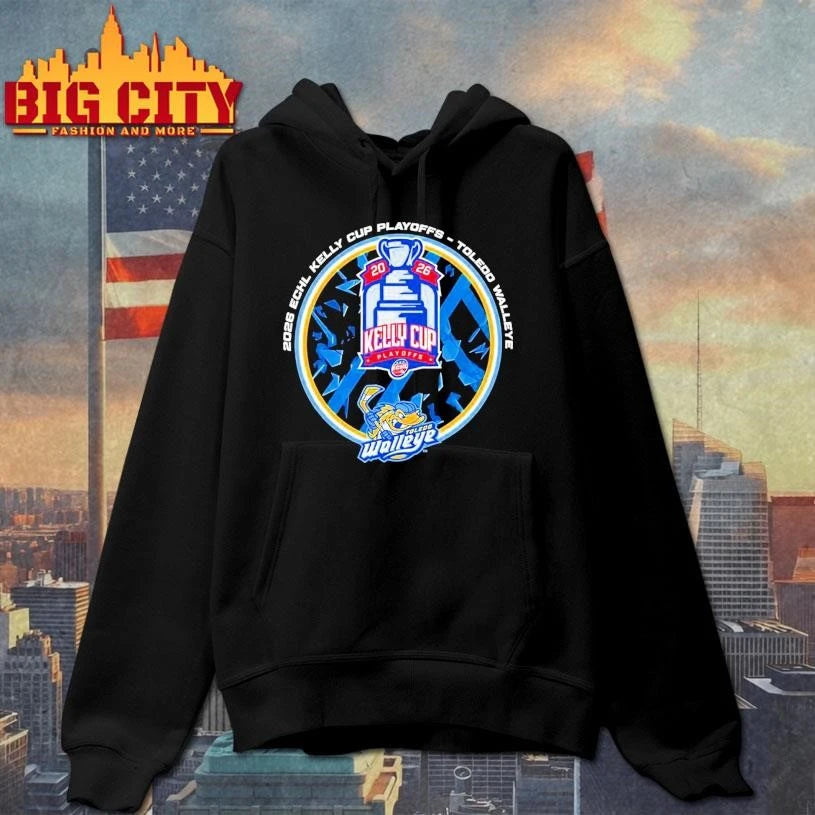 Toledo Walleye 2026 Kelly Cup Playoffs Lock Up - Adult & Kids T-Shirts, Sweatshirts & Hoodies apparel design preview 2