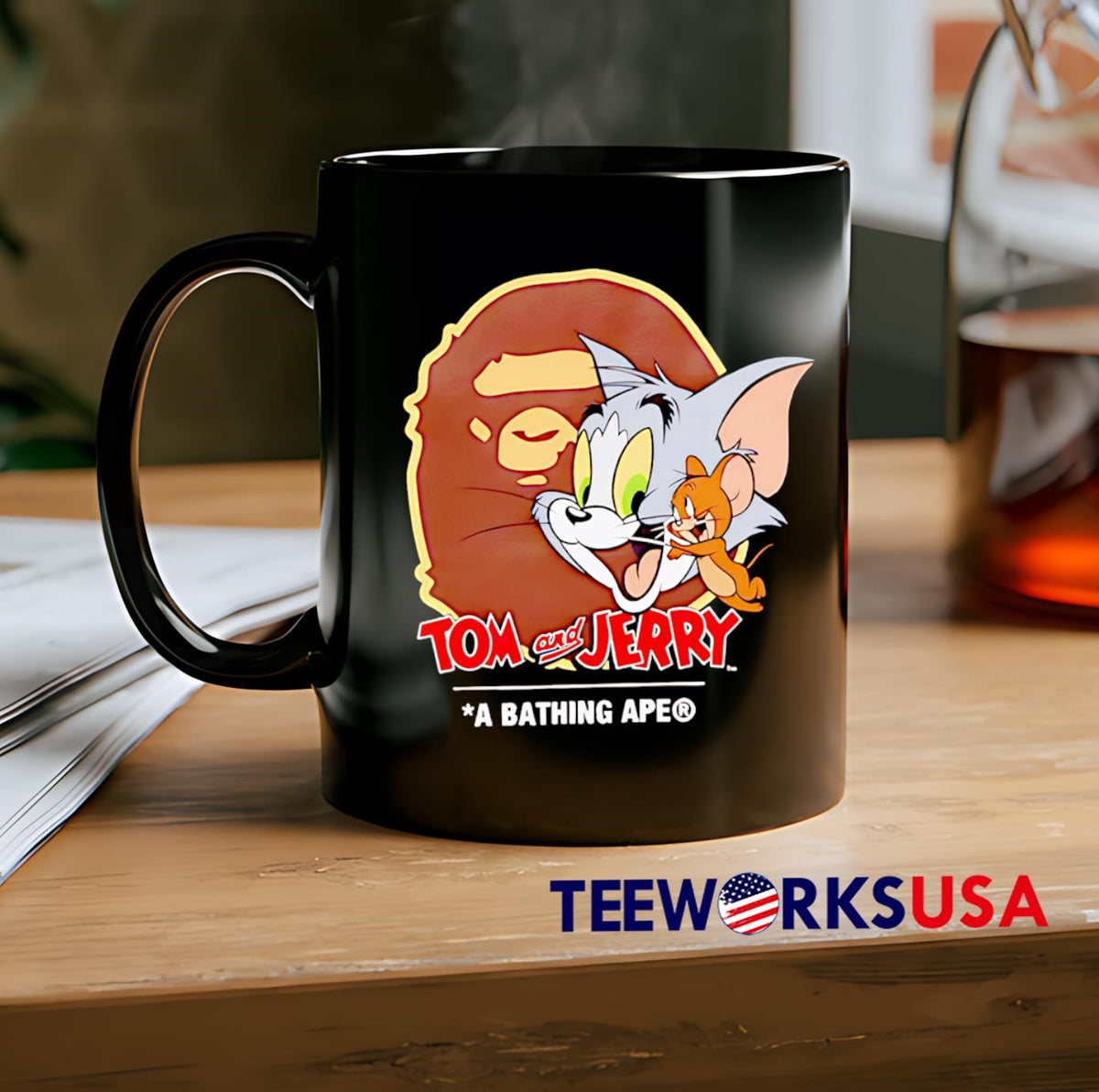 Tom and Jerry Bathing Ape - Adult & Kids T-Shirts, Sweatshirts & Hoodies apparel design preview 2
