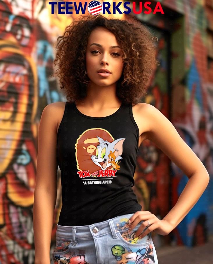 Tom and Jerry Bathing Ape - Adult & Kids T-Shirts, Sweatshirts & Hoodies apparel design preview 7