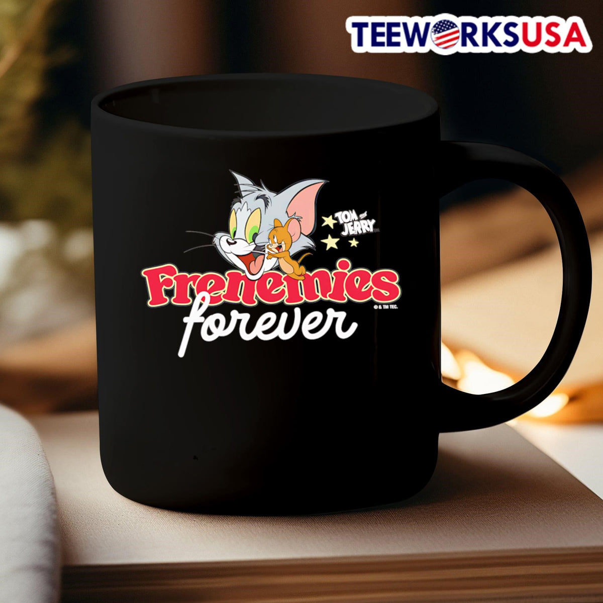 Tom and Jerry Frenemies Forever - Adult & Kids T-Shirts, Sweatshirts & Hoodies apparel design preview 3