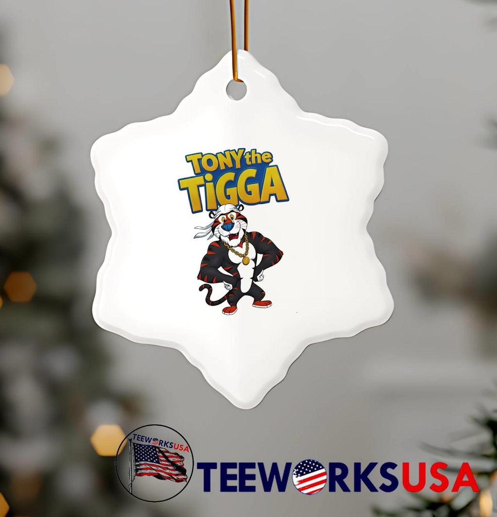 Tony The Tigga Tiger with Headscarf and Gold Chain - Adult & Kids T-Shirts, Sweatshirts & Hoodies apparel design preview 7
