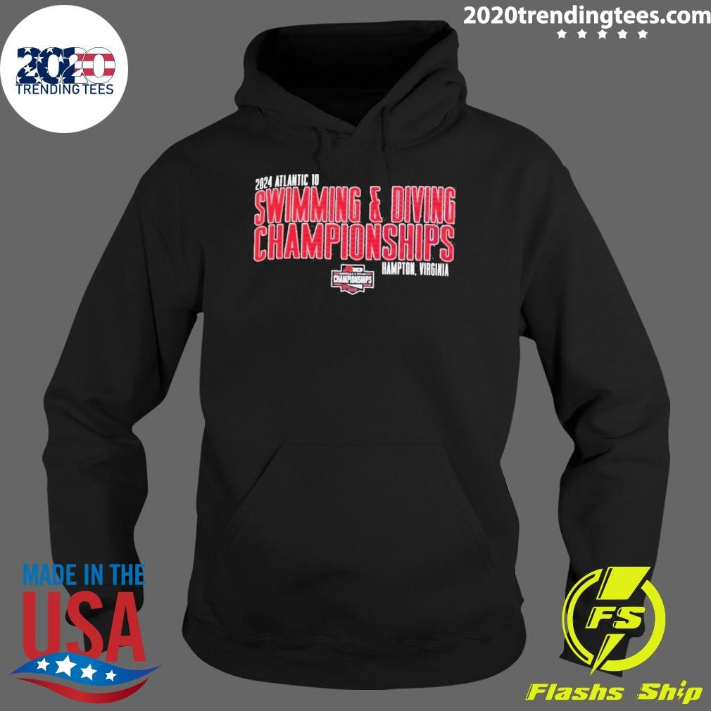 Top 2024 A-10 Swimming Diving Championship - Adult & Kids T-Shirts, Sweatshirts & Hoodies apparel design preview 2